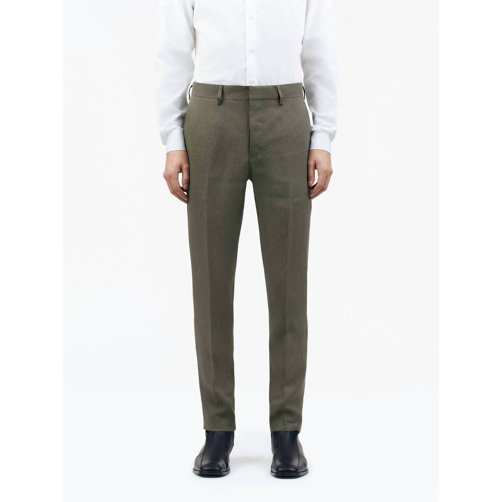 NEW TIGER OF SWEDEN tenutas linen trousers in thyme